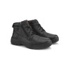 TSF Genuine Leather Zip Police Boots For Men (9405-BLK)